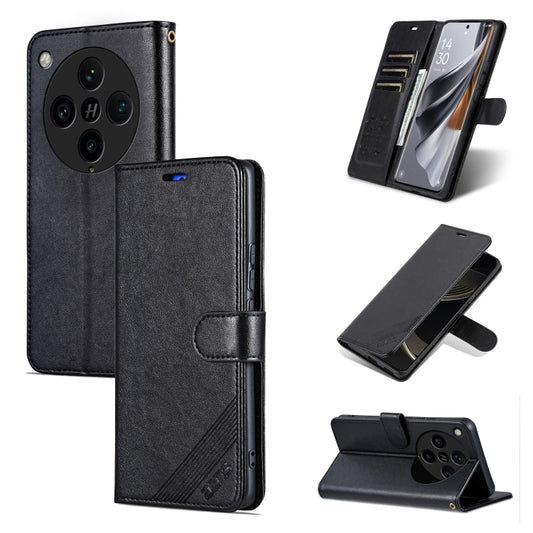 For OPPO Find X8 Pro AZNS Sheepskin Texture Flip Leather Phone Case(Black) - Find X8 Pro Cases by AZNS | Online Shopping UK | buy2fix