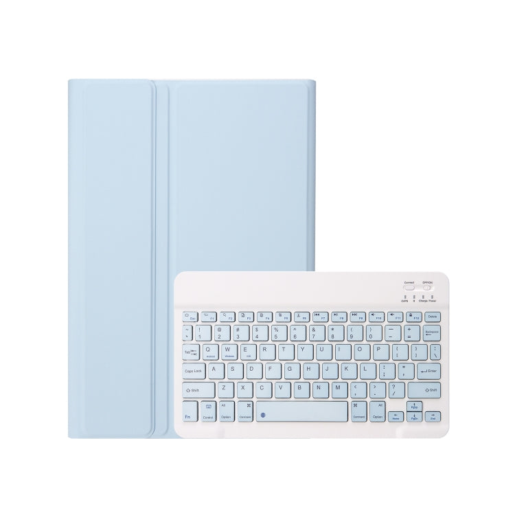 For Samsung Galaxy Tab S9 A710B Candy Color TPU Bluetooth Keyboard Leather Tablet Case with Pen Holder(Ice Blue) - Samsung Keyboard by buy2fix | Online Shopping UK | buy2fix