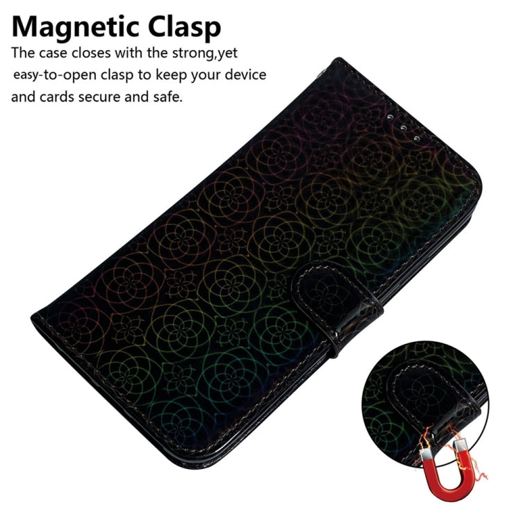 For OnePlus 13 Colorful Magnetic Buckle Leather Phone Case(Black) - OnePlus Cases by buy2fix | Online Shopping UK | buy2fix