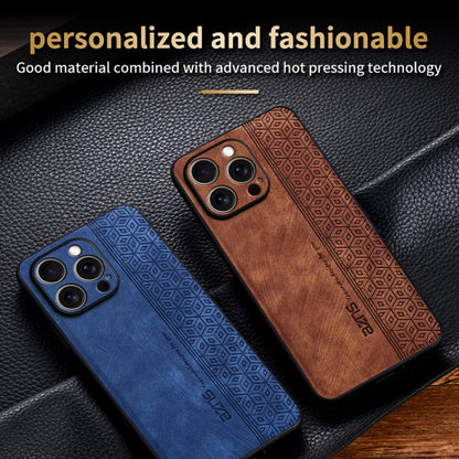 For iPhone 16 Pro Max AZNS 3D Embossed Skin Feel Phone Case(Sapphire Blue) - iPhone 16 Pro Max Cases by AZNS | Online Shopping UK | buy2fix