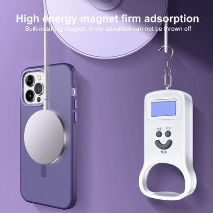 For iPhone 15 Plus MagSafe Frosted Translucent Mist Phone Case(Dark Purple) - iPhone 15 Plus Cases by buy2fix | Online Shopping UK | buy2fix