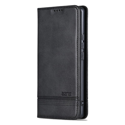 For OPPO Find X7 AZNS Magnetic Calf Texture Flip Leather Phone Case(Black) - OPPO Cases by AZNS | Online Shopping UK | buy2fix