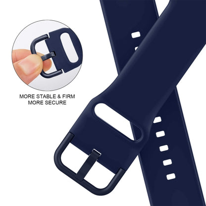 For Apple Watch Ultra 49mm Pin Buckle Silicone Watch Band(Midnight Blue) - Watch Bands by buy2fix | Online Shopping UK | buy2fix