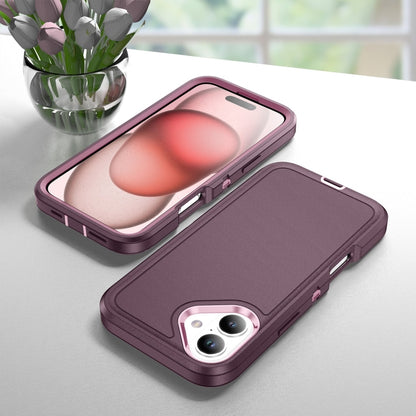 For iPhone 16 Life Waterproof Rugged Phone Case(Purple + Pink) - iPhone 16 Cases by buy2fix | Online Shopping UK | buy2fix