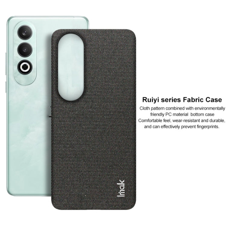 For OnePlus Nord CE4 5G imak Ruiyi Series Cloth Texture PU + PC Phone Case(Light Grey) - OnePlus Cases by imak | Online Shopping UK | buy2fix