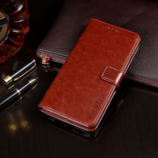 For Blackview A80 idewei Crazy Horse Texture Horizontal Flip Leather Case with Holder & Card Slots & Wallet(Brown) - More Brand by idewei | Online Shopping UK | buy2fix