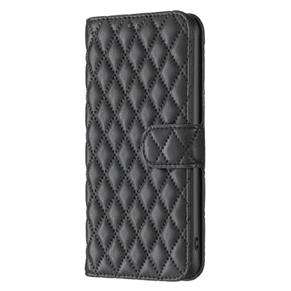 For Honor 100 Pro Diamond Lattice Wallet Flip Leather Phone Case(Black) - Honor Cases by buy2fix | Online Shopping UK | buy2fix