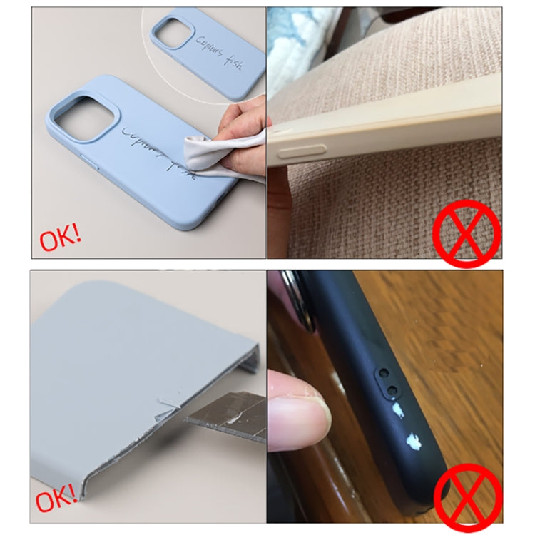 For iPhone 13 Pro Max Pure Color Liquid Silicone Fine Pore Phone Case(Sky Blue) - iPhone 13 Pro Max Cases by buy2fix | Online Shopping UK | buy2fix