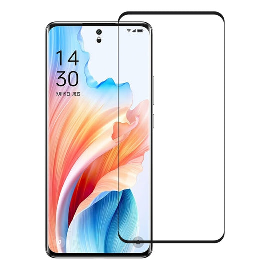 For OPPO A2 Pro 9H HD 3D Curved Edge Tempered Glass Film(Black) - A2 Pro Tempered Glass by buy2fix | Online Shopping UK | buy2fix