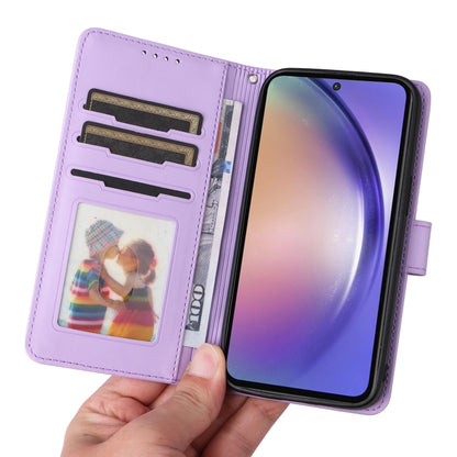For Samsung Galaxy A55 BETOPNICE BN-005 2 in 1 Detachable Imitate Genuine Leather Phone Case(Light Purple) - Galaxy Phone Cases by BETOPNICE | Online Shopping UK | buy2fix