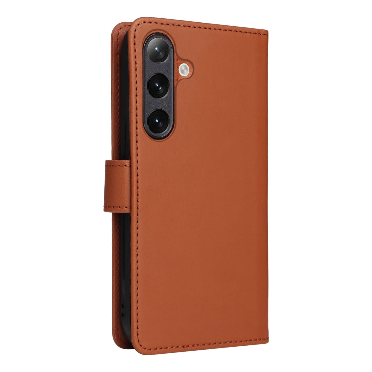 For Samsung Galaxy S24 5G BETOPNICE BN-005 2 in 1 Detachable Imitate Genuine Leather Phone Case(Brown) - Galaxy S24 5G Cases by BETOPNICE | Online Shopping UK | buy2fix