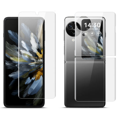 For OPPO Find N3 Flip imak Full Screen Hydrogel Film Front Screen + Back Protector Set - Find N3 Flip Tempered Glass by imak | Online Shopping UK | buy2fix