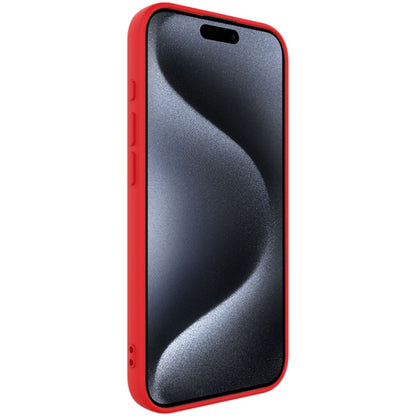 For iPhone 15 Pro imak UC-4 Series Straight Edge TPU Phone Case(Red) - iPhone 15 Pro Cases by imak | Online Shopping UK | buy2fix