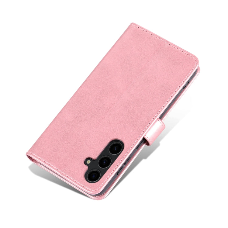 For Samsung Galaxy S24 5G AZNS Skin Feel Calf Texture Flip Leather Phone Case(Rose Gold) - Galaxy S24 5G Cases by AZNS | Online Shopping UK | buy2fix