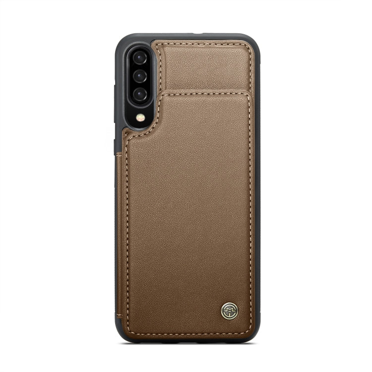 For Samsung Galaxy A30s/A50s/A50 CaseMe C22 Card Slots Holder RFID Anti-theft Phone Case(Brown) - Galaxy Phone Cases by CaseMe | Online Shopping UK | buy2fix