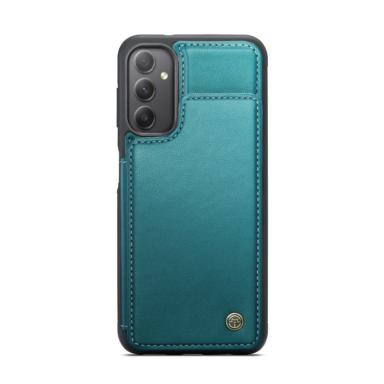 For Samsung Galaxy A34 5G CaseMe C22 Card Slots Holder RFID Anti-theft Phone Case(Blue Green) - Galaxy Phone Cases by CaseMe | Online Shopping UK | buy2fix