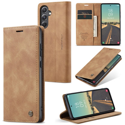 For Samsung Galaxy S23 FE 5G CaseMe 013 Multifunctional Horizontal Flip Leather Phone Case(Brown) - Galaxy S23 FE 5G Cases by CaseMe | Online Shopping UK | buy2fix