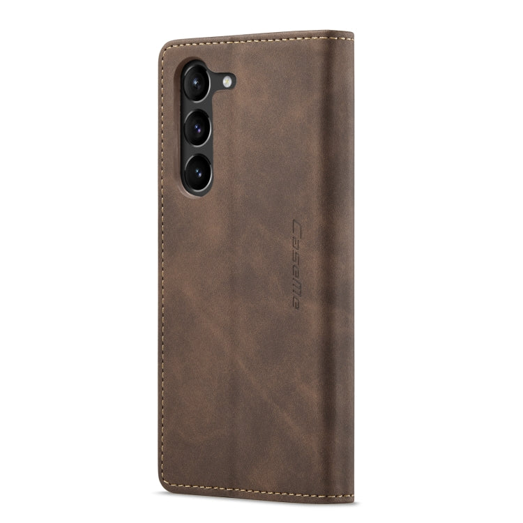 For Samsung Galaxy S24 5G CaseMe 013 Multifunctional Horizontal Flip Leather Phone Case(Coffee) - Galaxy S24 5G Cases by CaseMe | Online Shopping UK | buy2fix