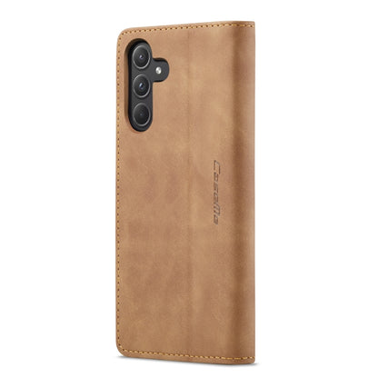 For Samsung Galaxy A55 5G CaseMe 013 Multifunctional Horizontal Flip Leather Phone Case(Brown) - Galaxy Phone Cases by CaseMe | Online Shopping UK | buy2fix