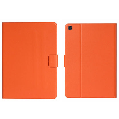 For Samsung Galaxy Tab A9+ Pure Color PU Tablet Case with Sleep / Wake-up Function(Orange) - Galaxy Tab A9+ by buy2fix | Online Shopping UK | buy2fix