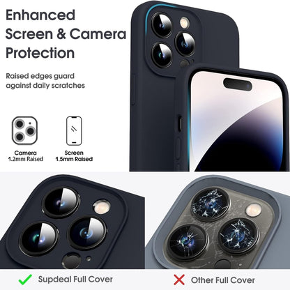 For iPhone 16 Pro Microfiber Liquid Silicone Shockproof Phone Case(Black) - iPhone 16 Pro Cases by buy2fix | Online Shopping UK | buy2fix