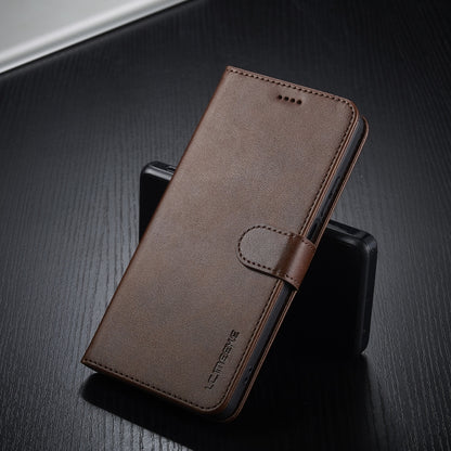 For Realme C55 LC.IMEEKE Calf Texture Horizontal Flip Leather Case(Brown) - Realme Cases by LC.IMEEKE | Online Shopping UK | buy2fix