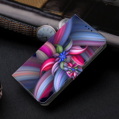 For Motorola Moto G04 Crystal 3D Shockproof Protective Leather Phone Case(Colorful Flower) - Motorola Cases by buy2fix | Online Shopping UK | buy2fix