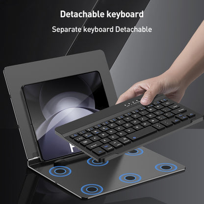 GKK Metal Folding Holder + Bluetooth Keyboard + Pen + Pen Slots + Mouse Set(Silver) - Samsung Keyboard by GKK | Online Shopping UK | buy2fix
