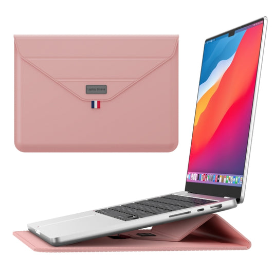 For 15.4/15.6/16.1 inch Envelope Holder Laptop Sleeve Bag(Pink) - 15.6 - 17 inch by buy2fix | Online Shopping UK | buy2fix