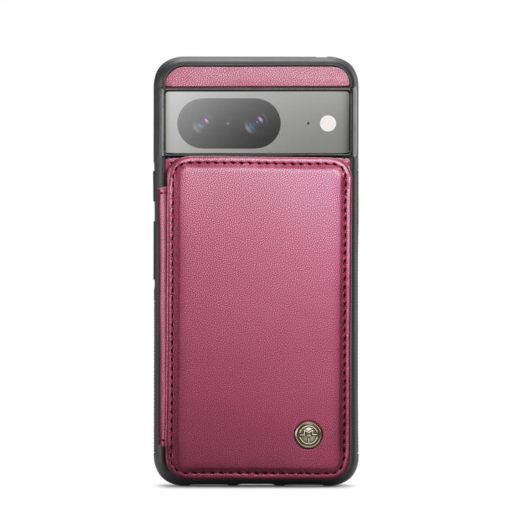 For Google Pixel 8 CaseMe C22 Card Slots Holder RFID Anti-theft Phone Case(Wine Red) - Google Cases by CaseMe | Online Shopping UK | buy2fix