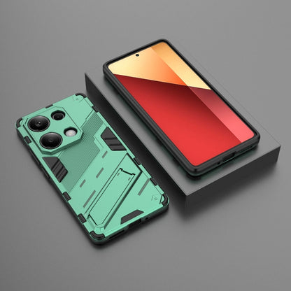 For Xiaomi Redmi Note 13 Pro 4G Global Punk Armor 2 in 1 PC + TPU Phone Case with Holder(Green) - Note 13 Pro Cases by buy2fix | Online Shopping UK | buy2fix