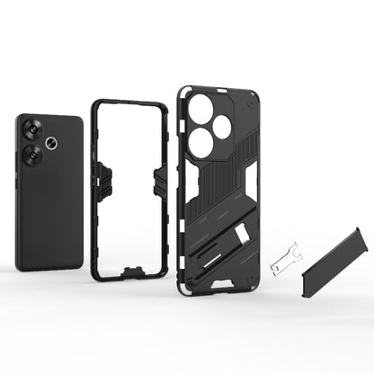 For Xiaomi Redmi Turbo 3 5G Punk Armor 2 in 1 PC + TPU Phone Case with Holder(Green) - Xiaomi Cases by buy2fix | Online Shopping UK | buy2fix