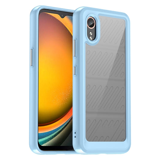 For Samsung Galaxy XCover 7 Colorful Series Acrylic Hybrid TPU Phone Case(Blue) - Galaxy Phone Cases by buy2fix | Online Shopping UK | buy2fix