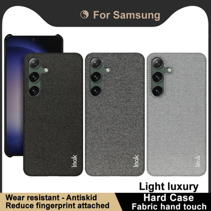 For Samsung Galaxy S24 5G imak Ruiyi Series Cloth Texture PU + PC Phone Case(Black) - Galaxy S24 5G Cases by imak | Online Shopping UK | buy2fix