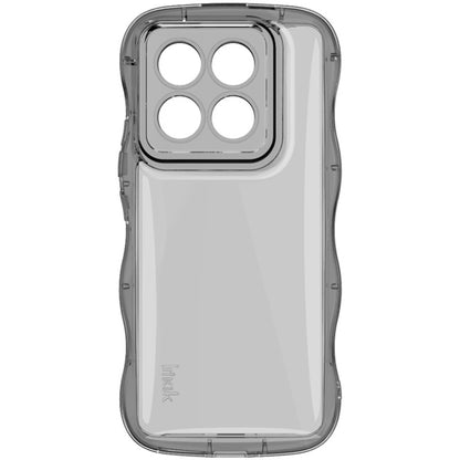 For Xiaomi 14 Pro 5G IMAK Wave Bubble Soft Shockproof Phone Case(Transparent Black) - 14 Pro Cases by imak | Online Shopping UK | buy2fix