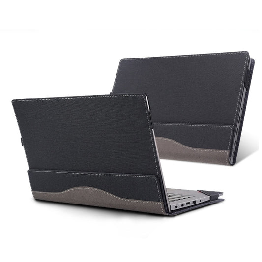 For Lenovo ThinkPad E15 Gen 4 Laptop Leather Anti-Fall Protective Case(Black) - 15.6 - 17 inch by buy2fix | Online Shopping UK | buy2fix