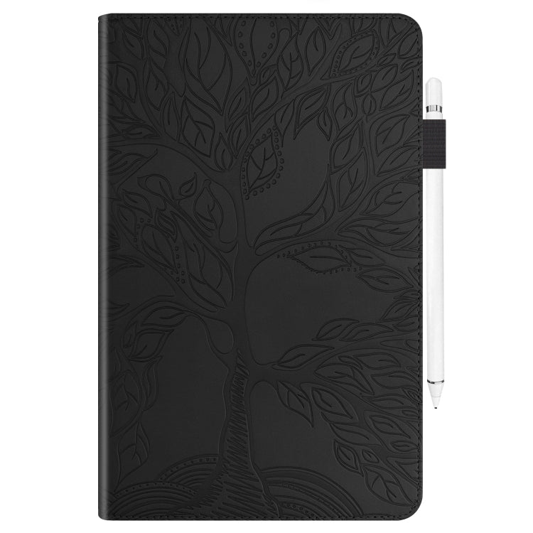 For Lenovo Tab M11 / Xiaoxin Pad 11 2024 Life Tree Series Horizontal Flip Leather Tablet Case(Black) - Lenovo by buy2fix | Online Shopping UK | buy2fix