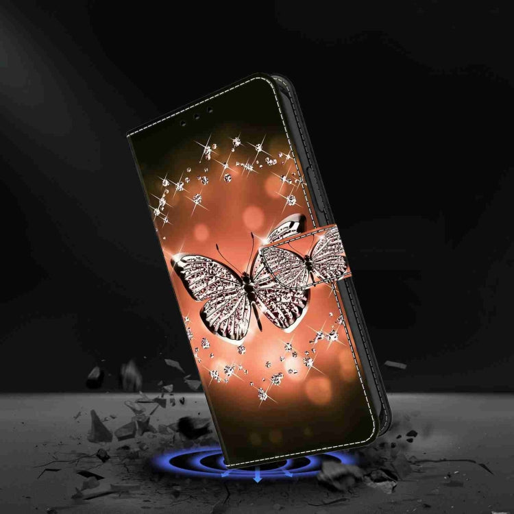 For Samsung Galaxy S24 Ultra 5G Crystal 3D Shockproof Protective Leather Phone Case(Crystal Butterfly) - Galaxy S24 Ultra 5G Cases by buy2fix | Online Shopping UK | buy2fix