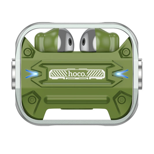 hoco EW55 True Wireless Bluetooth Gaming Earphone(Army Green) - Bluetooth Earphone by hoco | Online Shopping UK | buy2fix