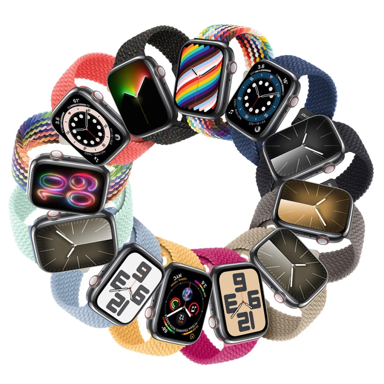 For Apple Watch 42mm DUX DUCIS Mixture Pro Series Magnetic Buckle Nylon Braid Watch Band(New Rainbow) - Watch Bands by DUX DUCIS | Online Shopping UK | buy2fix