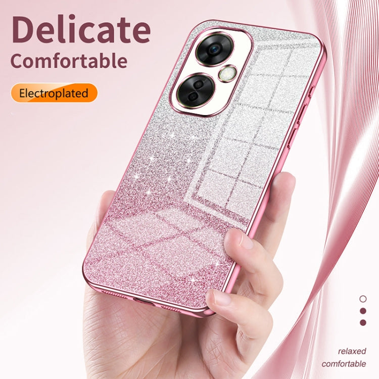 For OnePlus 13 Gradient Glitter Powder Electroplated Phone Case(Pink) - OnePlus Cases by buy2fix | Online Shopping UK | buy2fix