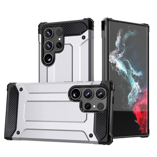 For Samsung Galaxy S25 Ultra 5G Magic Armor TPU Hybrid PC Phone Case(Silver) - Galaxy S25 Ultra 5G Cases by buy2fix | Online Shopping UK | buy2fix