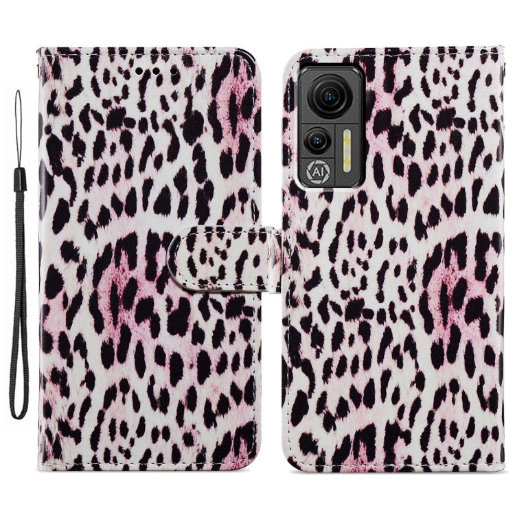 For Ulefone Note 14 Painted Pattern Horizontal Flip Leather Phone Case(Leopard) - Ulefone Cases by buy2fix | Online Shopping UK | buy2fix