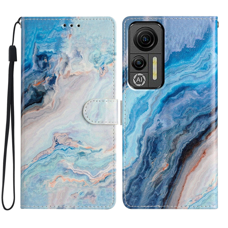 For Ulefone Note 14 Colored Drawing Leather Phone Case(Blue Marble) - Ulefone Cases by buy2fix | Online Shopping UK | buy2fix
