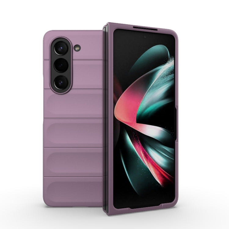 For Samsung Galaxy Z Fold5 5G Magic Shield Fold PC Shockproof Phone Case(Purple) - Galaxy Z Fold5 Cases by buy2fix | Online Shopping UK | buy2fix