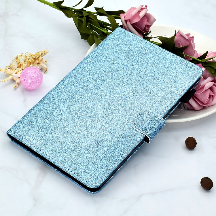 For Lenovo Tab M11/ Xiaoxin Pad 11 2024 Varnish Glitter Powder Smart Leather Tablet Case(Blue) - Lenovo by buy2fix | Online Shopping UK | buy2fix