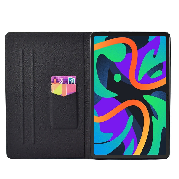 For Lenovo Tab M11/ Xiaoxin Pad 11 2024 Voltage Coloured Drawing Smart Leather Tablet Case(Romantic Tower) - Lenovo by buy2fix | Online Shopping UK | buy2fix