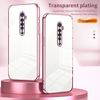 For OPPO Reno2 Transparent Plating Fine Hole Phone Case(Transparent) - OPPO Cases by buy2fix | Online Shopping UK | buy2fix