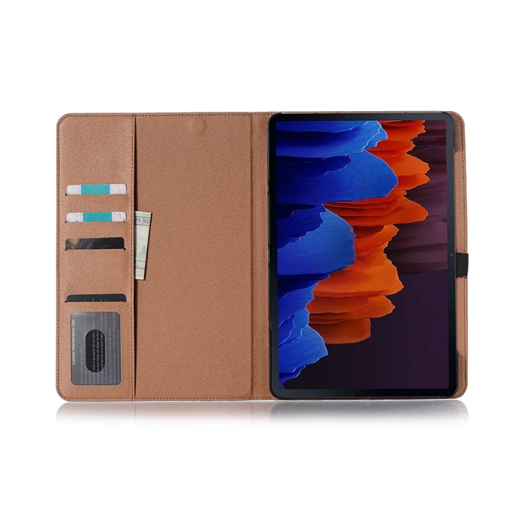 For Samsung Galaxy Tab S9 FE Retro Book Leather Tablet Case(Dark Brown) - Galaxy Tab S9 FE by buy2fix | Online Shopping UK | buy2fix