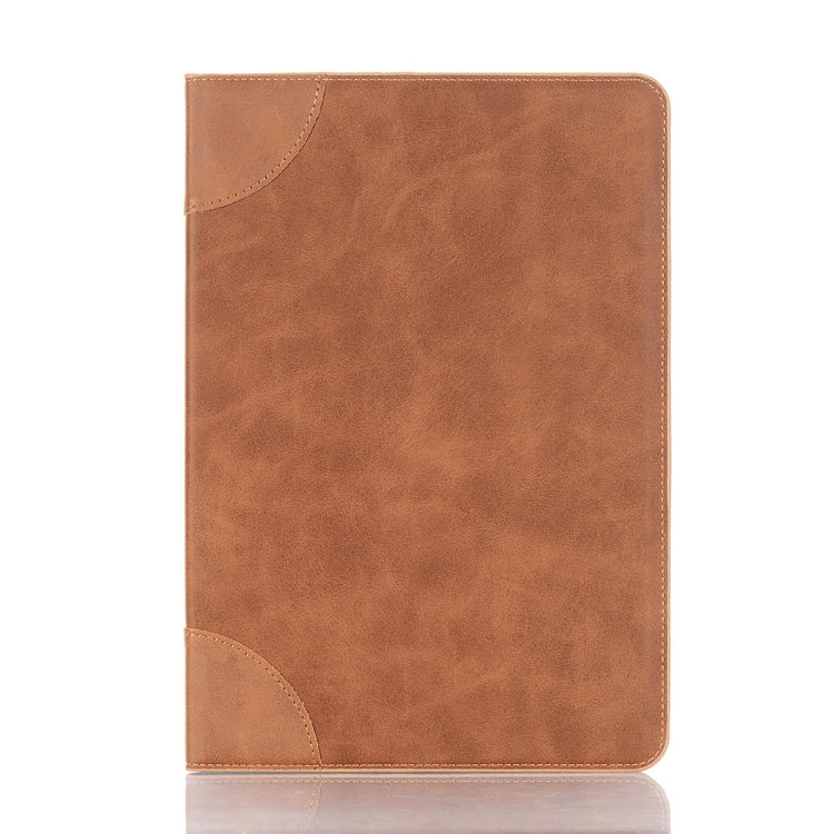 For Samsung Galaxy Tab S9 Retro Book Leather Tablet Case(Light Brown) - Galaxy Tab S9 Cases by buy2fix | Online Shopping UK | buy2fix